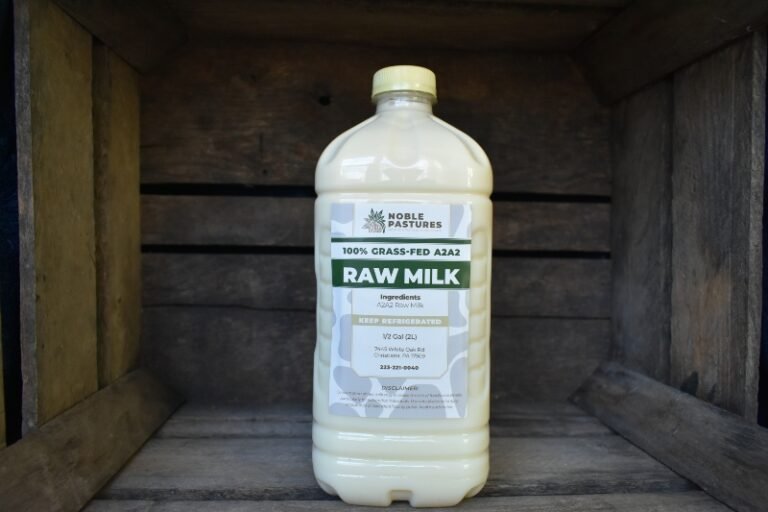 raw milk half gallon