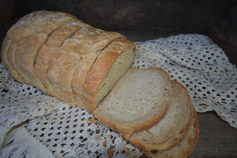 sourdough bread made with Einkorn and white spelt flour